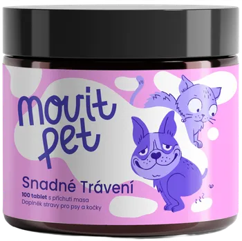 MOVit PET Snadné Trávení, 100 tablet s příchutí masa