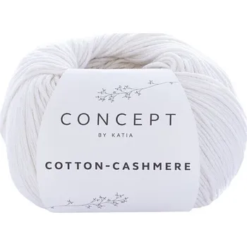 Příze Katia Cotton Cashmere 52 White Pletací příze