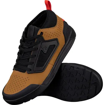 Pánské cyklistické tretry LEATT Cyklistické tretry - FLAT 3.0 - hnědá/černá 44,5