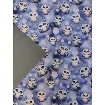 Softshell zimní - Sovy na fialové