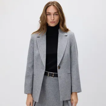 Reserved - Blejzr s&nbsp;příměsí vlny - světle šedá - 522GG-09M - 522GG-09M-L