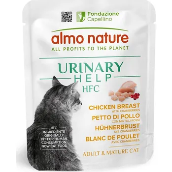 Krmivo pro kočku Almo Nature Urinary Help kuřecí prsa s brusinkami 24x50 g