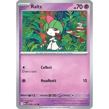 Volný čas Pokémon MEG 058/132 Ralts - Mega Evolution Stav: Near Mint, Verze: NORMAL