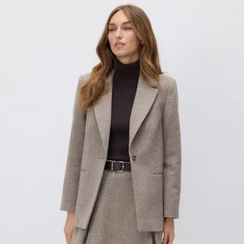 Reserved - Blejzr s příměsí vlny - béžová - 522GG-08M - 522GG-08M-XL