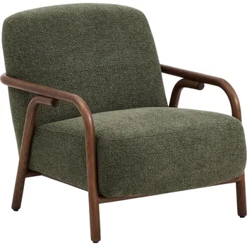 Křeslo Kave Home Zelené čalouněné křeslo Sylo