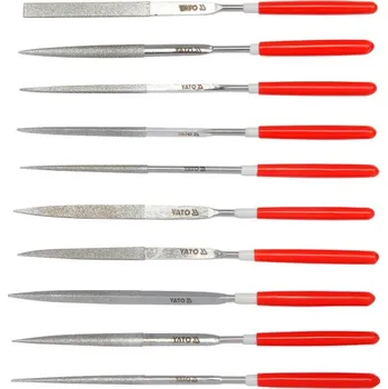 Sada pilníků jehlových diamantových 3 x 140 mm 10 ks 50 mm YATO Výrobní řada