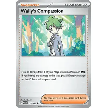 Sběratelská karetní hra Pokémon MEG 132/132 Wally's Compassion - Mega Evolution Stav: Near Mint, Verze: NORMAL
