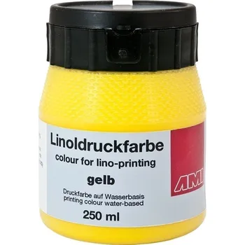Speciální výtvarná barva AMI 501024 Barva na linoryt Žlutá 250 ml