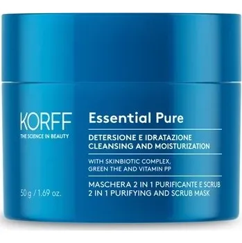 Pleťová maska Korff Essential Čistící maska a scrub 2v1 50 g