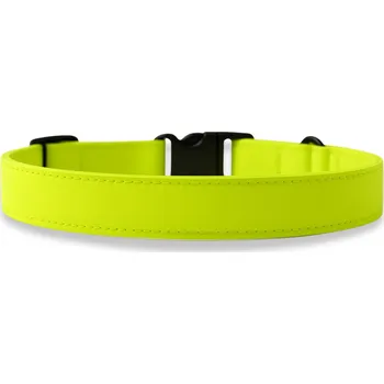 Obojek pro psa PafDog® Softshellový obojek pro psy - NEONOVĚ ŽLUTOZELENÁ Vyberte velikost: S