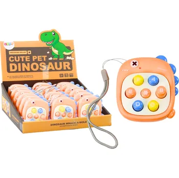 Desková hra Arkádová kapesní hra Whack A Mole Dinosaurus – oranžová