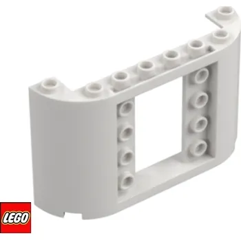 Stavebnice LEGO LEGO® Dílky LEGO Velký Zaoblený Panel 2x8x4 / 7323 Barva: Bílá 7323