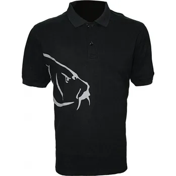 ZFISH Zfish Tričko Carp Polo T-Shirt Black XL