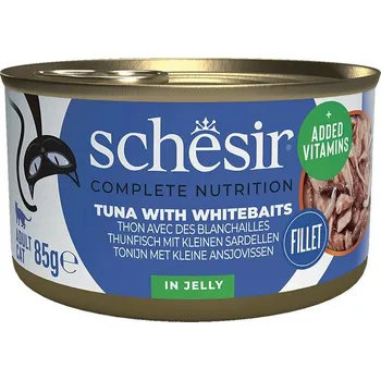 Krmivo pro kočku Schesir Cat Complete tuňák se sardelemi v želé 12x85 g