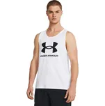 Pánské tílko Under Armour Sportstyle Logo Tank velikost L white