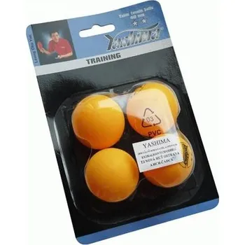 Pingpongový míček Míčky na stolní tenis Yashima Training ** oranžové, 4 ks