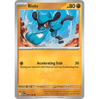 Volný čas Pokémon MEG 076/132 Riolu - Mega Evolution Stav: Near Mint, Verze: NORMAL