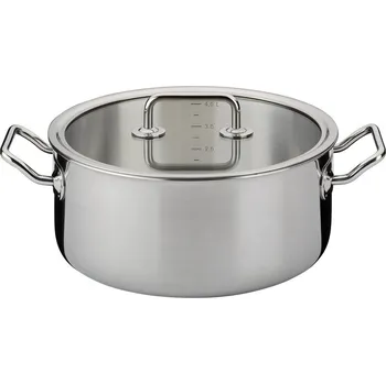 Spring Nízký kastrol se skleněnou poklicí Brigade Basic, 24 cm