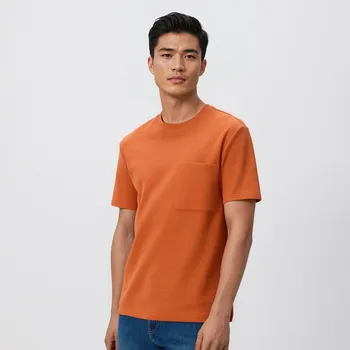 Pánské tričko Reserved - Strukturální tričko comfort fit - ostře červená - 235FP-29X - 235FP-29X-XL