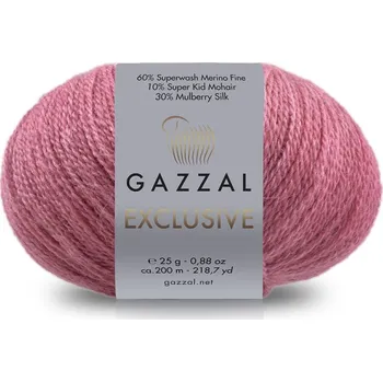 Příze Příze Exclusive Gazzal 9944 růžovo-jahodová