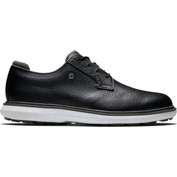 FootJoy Traditions Blucher pánské golfové boty, černé černé, standardní, bez spajků, 44.5