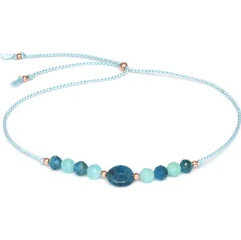 Náramek AGATO Šňůrkový náramek s amazonitem a apatitem HE11R3RG-LB