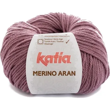 Příze Katia Merino Aran 85 Dark Mauve Pletací příze