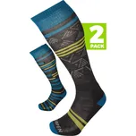 Podkolenky pánské 2 páry LORPEN T1 SKI MID MEN 2 PACK ECO BLUE - 47-50