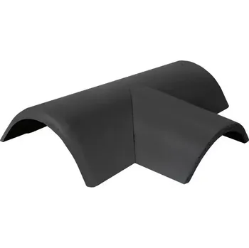 Střešní krytina Bramac EU NOVO rozdělovací hřebenáč pravý T250 s příchytkou břidlicově černá