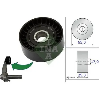 Napínací kladka, žebrovaný klínový řemen INA 531 0866 10
