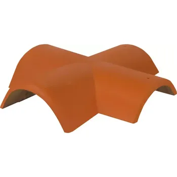 betonová krytina Bramac EU NOVO rozdělovací hřebenáč X s příchytkou cihlově červená