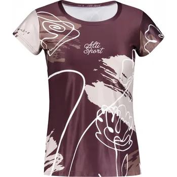 Dámské tričko Dámské volnočasové triko premium ALTISPORT VOJ/ALW120TR06 HNĚDÁ 4XL