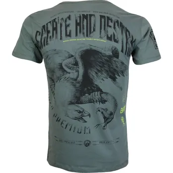 Pánské oblečení Pánské triko Yakuza Premium 3905 grey olive velikost: 4XL