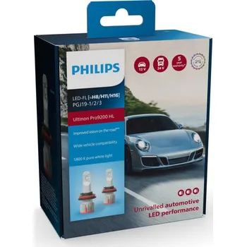 Autožárovka Philips Fog 12/24V PGJ19-1/2/3 H8/H11/H16 Ultinon Pro9200 HL 5800K NOECE 2ks 11366U92X2