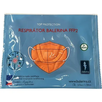 respirátor Balerina Czech s.r.o. Balerina respirátor PFHM722 FFP2 NR Economy - Oranžový