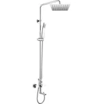 Mereo Nástenná baterie Viana 150mm se sprch.soupravou,otoč.ramínkem, ruční a talíř.sprchou slim 200x200mm CBE60101SD