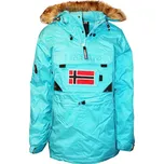 GEOGRAPHICAL NORWAY bunda dámská BABY LADY zimní přes hlavu L tyrkysová