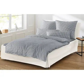 Povlečení Irisette GmbH a Co. KG Povlečení IRISETTE ŠEDÁ KOSTKA 70 x 90 + 140 x 200 cm