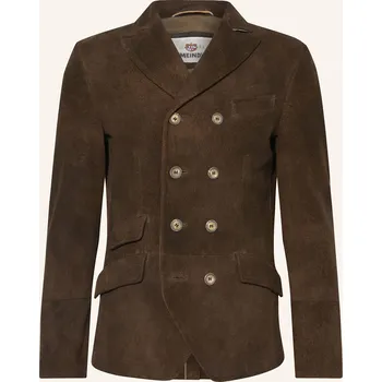 Pánská košile Meindl Pánská Kožená Kazajka Ernesto, hnědá, 52