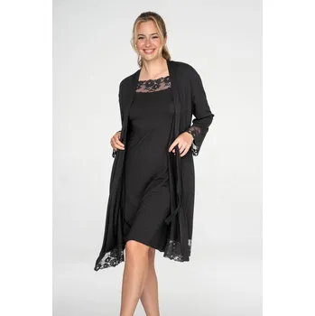 Dámský župan TIMO Timo | Dámský župánek Desire s krajkou - XL / 04