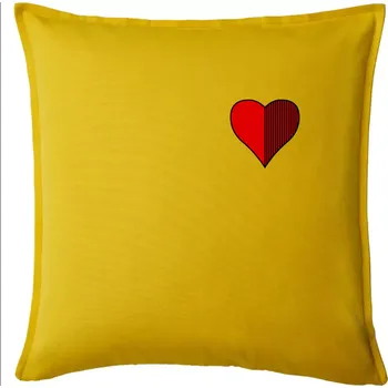 Polštář Prší - Červený - Polštář 50x50 - 50x50 - Pouze potah ( Žlutá )