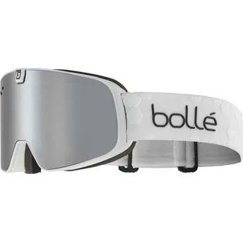 Bolle NEVADA NEO white matte/ black chrome &amp; light vermillon blue, lyžařské brýle s výměnnými skly 24/25
