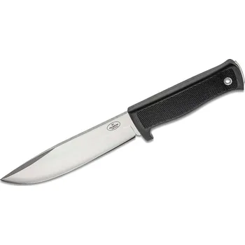 lovecký nůž Fallkniven survival nůž A1L Satin VG-Wolf čepel, Kraton rukojeti, černé kožené pouzdro