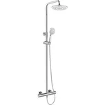 Mereo Termostatická baterie s talířovou kulatou sprchou, bílá CB60104TSH