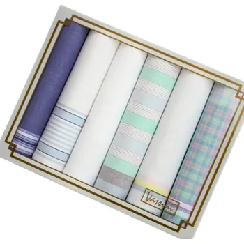 Látkový kapesník ETEX Dámské látkové kapesníky VASSINI modré - 6 kusů