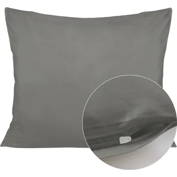 Povlak na dekorativní polštářek SATÉNOVÝ POVLAK NA POLŠTÁŘ 037 70X80 CM ŠEDÁ