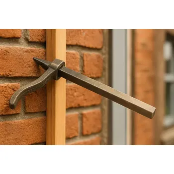 Skoba zednická – kovaná, 145 × 8 mm (TOPTRADE 600611, EAN 8591403606118). (skoba zednická, 145 x 8 mm, kovaná)