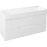 Sapho MEDIENA umyvadlová skříňka 117x51x48, 5cm, bílá mat/bílá mat MD120