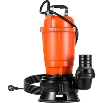 Čerpadlo Ponorné kalové čerpadlo VEVOR 550W, 18000 l/h, litinové ponorné kalové čerpadlo s výtlakem 2 palce, maximální výtlak 10 m, odčerpávání špinavé čisté vody, pro bazény, zahradu, rybník, sklep, zatopené oblasti