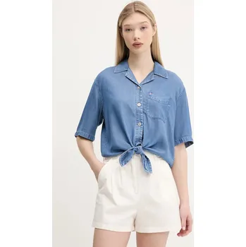 Pánské oblečení Košile Tommy Jeans DW0DW20603 modrá 55J, vel. L